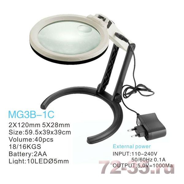 Лупа с круговой светодиодной подсветкой (от сети или батареек) MG3B_1C_Folding_Illuminating_Desktop_Magnifier_with_enl.jpg